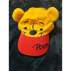 Vintage Winnie the Pooh kids hat fuzzy ears Walt Disney World  adjustable